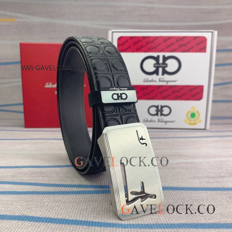 Clone Ferragamo Glidelock buckle Belt 35mm wide